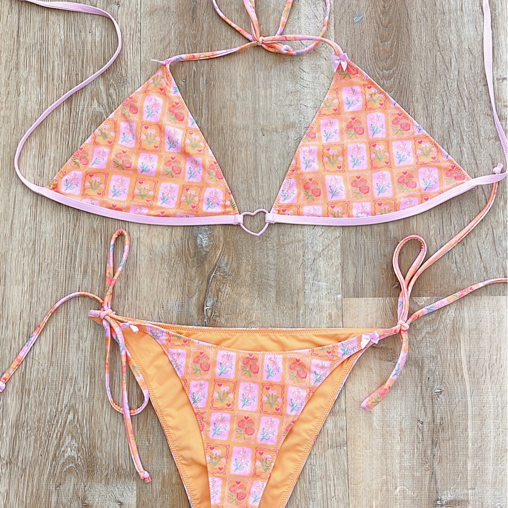 Blackbough Swim Pink Bikini Set